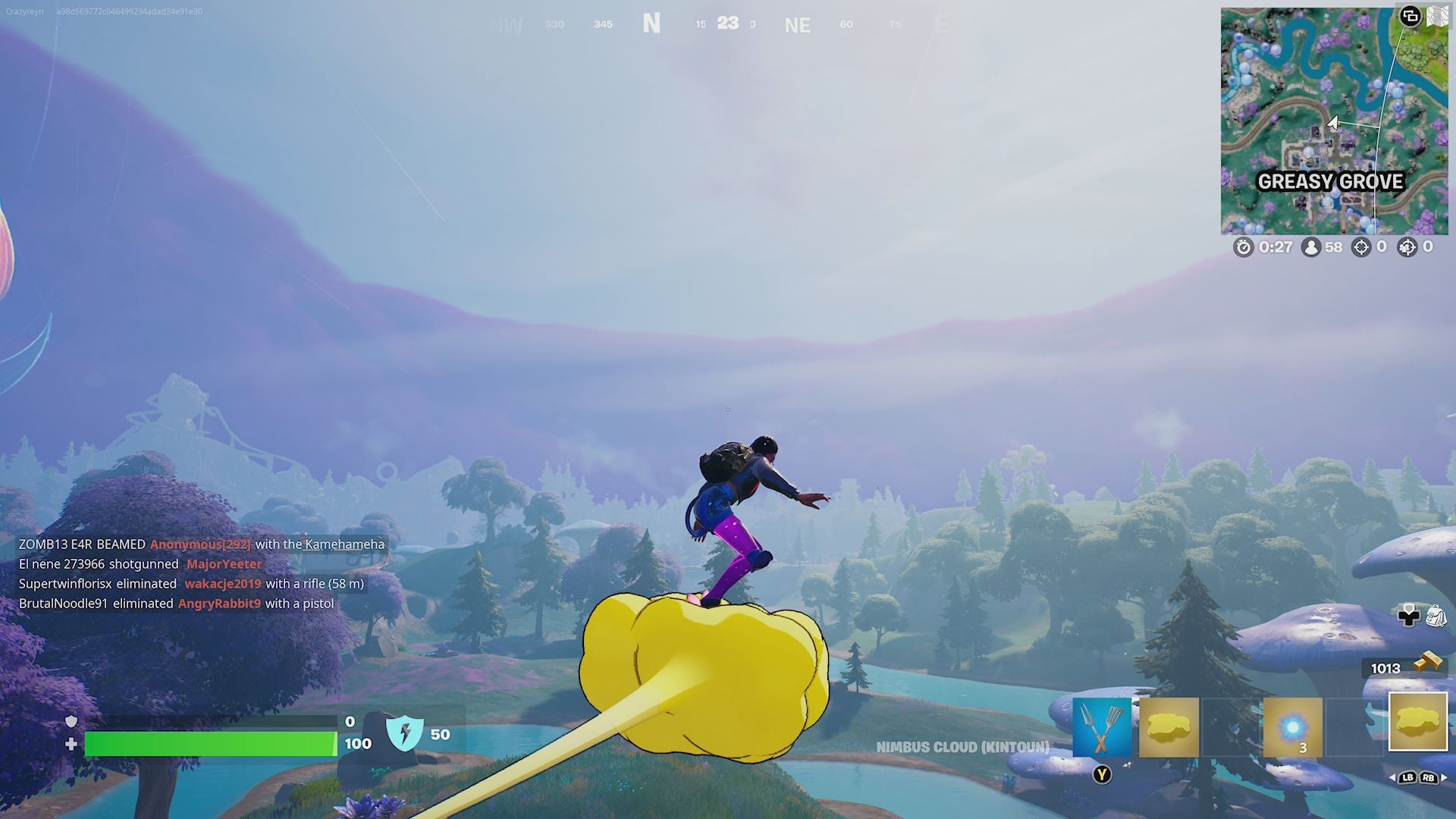How to get the Kamehameha and Nimbus Cloud in Fortnite
